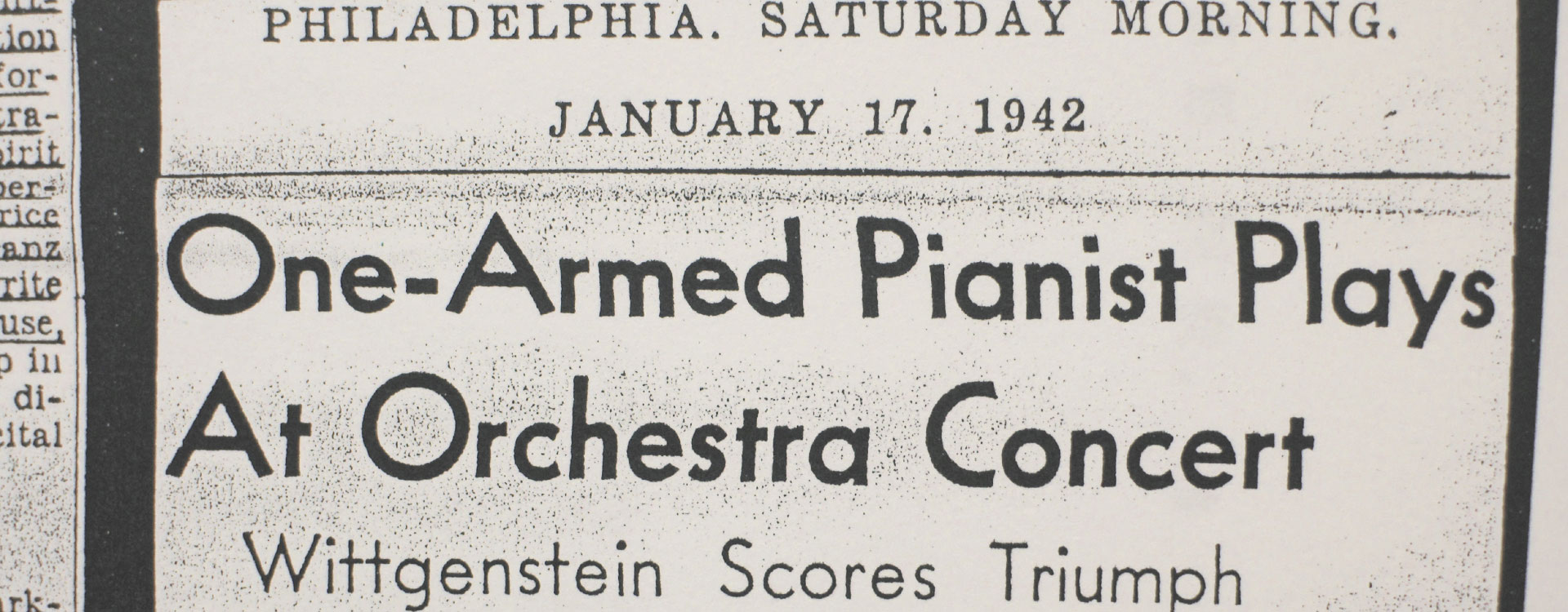 All in One Hand. The Pianist Paul Wittgenstein