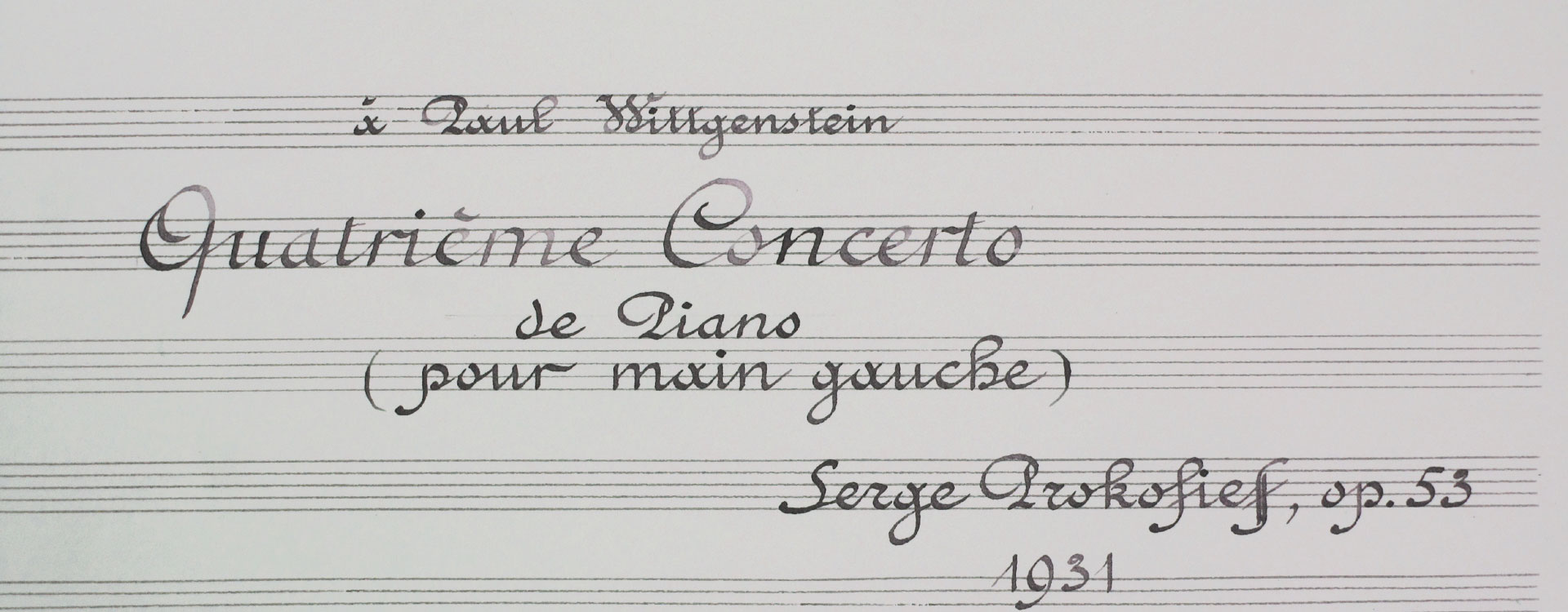 All in One Hand. The Pianist Paul Wittgenstein